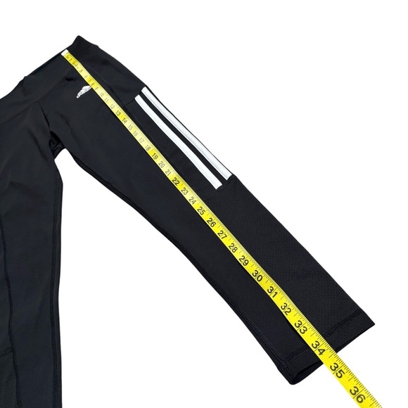 Adidas Women's Lightweight High Rise 3-Stripe Mesh 7/8 Leggings, size Small - Picture 10 of 11